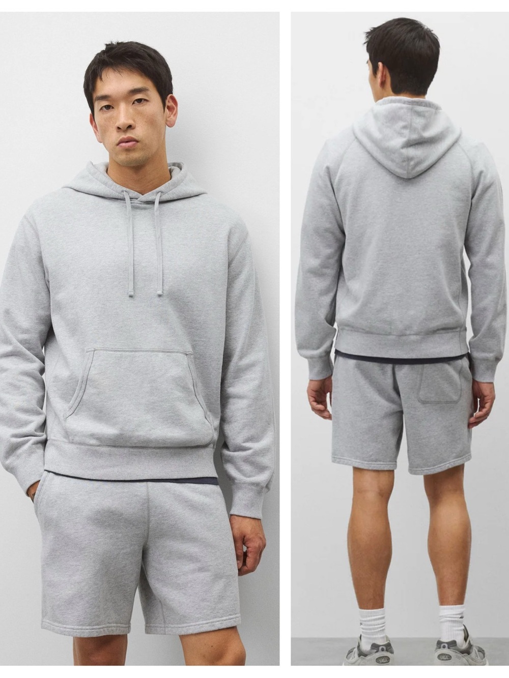 Reigning Champ Midweight Terry Standard Hoodie Size XL Heather Grey Cotton